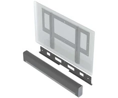 Flexson - Sieninis laikiklis LCD / plazminiam ekranui / garso juostai - juodas - ekrano dydis: 37"-55" - skirtas „Sonos PLAYBAR“