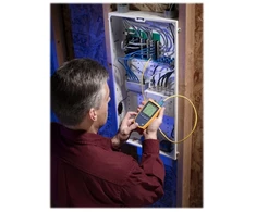 Fluke Networks Fluke MicroScanner², RJ-11, RJ-45, ekranavimo testavimas, LCD, mėlyna, geltona, UTP, FTP, SSTP, koaksialinis, IEEE 802.3, IEEE 802.3af