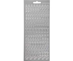 Focus Focus Stickers Sidabriniai laiškai dizainas 2