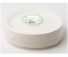 Foodline Lėkštė pietums popierinė Ø23cm balta 100 vnt./pak
