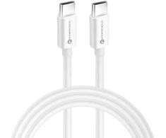 USB kabelis Forcell (C339) "USB-C (Type-C) to USB-C (Type-C)" (100W 5A) baltas 2M