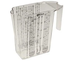 Paruošimo ąsotis, Vikan, 1,5 l, skaidrus, plastikinis, užtikrina teisingą dozavimą