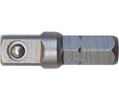 Grąžtas Fortis Laikiklis 1/4'' šešiakampis – 1/4'' kvadratas 25 mm