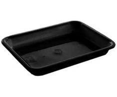 Færch Vienkartinė dėklė 1 skyriaus 2227-1T 900 ml 227x178x29 mm CPET juoda 368 vnt./dėžėje