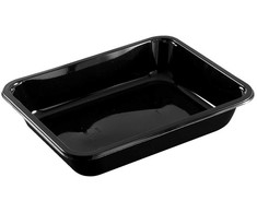 Færch Padėklas 1 skyriaus C2227-1H 227x178x43 mm CPET juodas, 416 vnt./kartonas