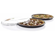 Færch Picos padėklas apvalus plastikinis C-PET 120 vnt./indėlyje Ø320mmx25mm