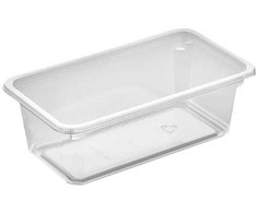 Færch Plastikinė dėžutė pyragui su padėklu K2182-1E 1 skyriaus 710 ml 180x100x61 mm APET, 608 vnt./kartono