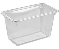 Færch Plastikinis padėklas K2182-1H APET skaidrus 180x100x102mm 1140ml 384vnt./indėlyje - (384 vnt.)