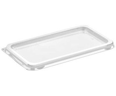 Færch Plastikinis dangtelis M65-4 185x105x8,5 mm kvadratinis APET torto dėžutei K2182, APET maistui, 560 vnt./kartoninėje dėžėje