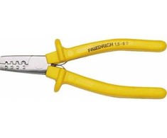 FRIEDRICH Presavimo replės gnybtų vamzdeliams nuo 1,5 iki 6,0 mm², ilgis 145 mm