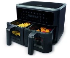 Fritel SnackTastic 8480 DUO, Karšto oro gruzdintuvė, 9 L, 1,35 kg, 40 °C, 200 °C, 8 asm.