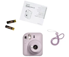 Fujifilm Instax Mini 12, 86 x 54 mm, Violetinė, 60 mm, 62 x 46 mm, 2/2, Aperture priority AE