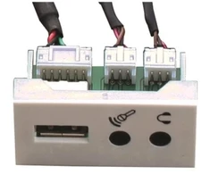 FULL „Garbot F22“ USB2.0 + 2 mini lizdų modulis. F45. 20 cm., baltas, 45 mm, 22,5 mm