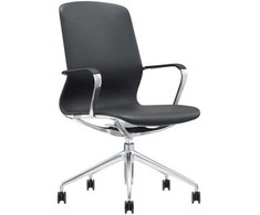 Furniture Trade ELC Nola odinė biuro kėdė, juoda