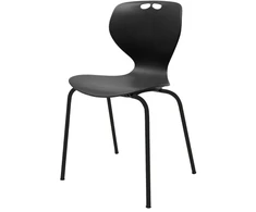 Furniture Trade Oporto Mata valgyklos kėdė, juoda/juoda