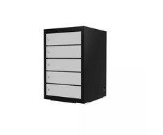 Furniture Trade Kompiuterio spintelė su 5 skyriais, įskaitant įkrovimo skyrelį