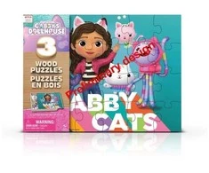 Dėlionė Spin Master Gabby's Dollhouse 3x24 vnt. Mediniai galvosūkiai