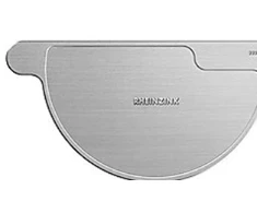 Galinis dangtelis dešinysis 1/2 apvalus 280 mm. RHEINZINK CLASSIC valcuotas ruošinys