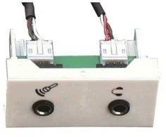 Garbot F22 2x mini lizdo modulis. Jungtis/jungtis. 20 cm. Balta, balta, 45 mm, 22,5 mm