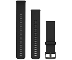 Garmin 010-13256-21, Dirželis, Išmanusis laikrodis, Juodas, Garmin, Forerunner 255, Forerunner 255 Music, Forerunner 265, Forerunner 570, Legacy Hero, Venu 2, Venu 3,..., Silikoninis