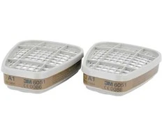 3M Gas Filter for use with 6000 Series Respirator, Gas &amp; vapor cartridge, 32 pc(s), A1, 3M™ Half Facepiece 6000 Series, 3M™ Full Facepiece 6000 Series, 3M™ Half Facepiece 6500QL...