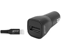 Dėklas GEAR Įkroviklis 12V USB-A su Lightning kabeliu