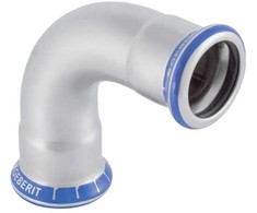 Geberit Kolana 90° Mapress nerūdijantis plienas 15mm (30102)
