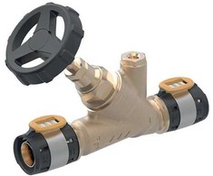 Geberit Uždarymo vožtuvas 50 mm su rankena, raudona bronza