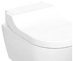 Geberit „AquaClean Tuma Comfort“ – prie sienos montuojamas dušinis unitazas: unitazo dubuo: baltas / „KeraTect“
