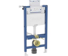 Geberit Duofix elementas sieninis/vien. - Sieninis tualetas 98cm su omega įmont. cisterna 12cm PEX-prij.