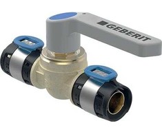 Geberit „FlowFit“ rutulinis vožtuvas su rankena, d = 25 mm, pagamintas iš bešvinio silikono bronzos