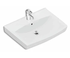 Ifö Spira kriauklė tiesi 57 cm 15020 - tvirtinimo varžtai/guoliai, be maišytuvo angos, perpildymo gylis 430
