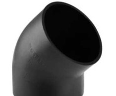 Geberit PEH bøjning 45 grader Ø 50 mm