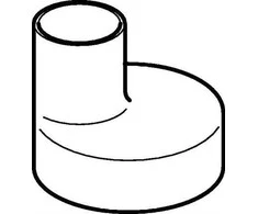 50 x 40 mm redukcinis ekscentrinis juodas PEH Geberit