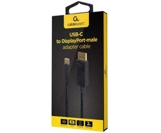 GEMBIRD USB-C į DisplayPort-male adapteris 4K 60 Hz 2m juodas