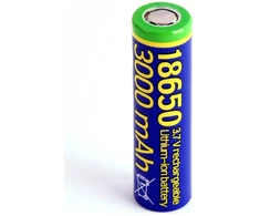 Gembird EG-BA-18650-10C/3000, Įkraunama baterija, ličio jonų (Li-Ion), 3.7 V, 10 vnt., 3000 mAh, mėlyna