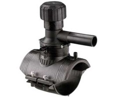 Gf Georg Fischer Anb.bjle 63x63mm PN16 - su integruotu grąžtu. Pasukamas 360°. PE100-SDR11 Elgef Plus