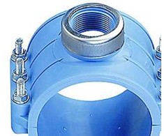 Gf Georg Fischer Sriegimo laikiklis 100 mm x 2 PN16 - PP su A2 varžtais. Polyrac