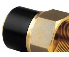 Gf Georg Fischer El-overg.muffe 63mm x 2 - PE100-SDR11-messing. Elgef Plus