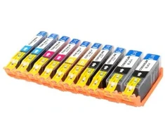 „G&amp;G XXL rašalo kasetės, 10 vnt. komplektas, skirta Canon PGI-580/CLI-581“