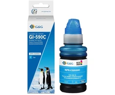G&amp;G Papildomi rašalai, suderinami su Canon GI-590C/1604C001 Cy(70ml)