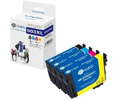 Tusz G&amp;G 4 įdėklai rašalo spalvos zastępują Epson 503XL (20575)