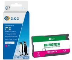 Rašalas G&amp;G Rašalas HP 712XL nuolatinis ir atsparus vandeniui (29 ml)