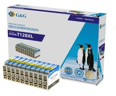 Tusz G&amp;G nabój su tuszem 10 vnt. Zamiennik Wysoka (XL) wydajność Cyjan Geltonas Purpurowy Juodas