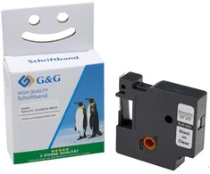G&amp;G Etikečių juostelės juoda ant permatomos D1 (15565)