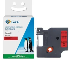 G&amp;G taśmy do etykietowania Juodas na czerwonym D1 (18802)