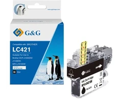 Tusz G&amp;G kompatybilny su Brother LC421BK (200 stron) [20559]