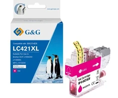 Tusz G&amp;G Tusz kompatybilny su Brother LC421XLM (500 stron) Magenta
