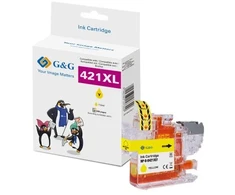 Tusz G&amp;G Tusz kompatybilny su Brother LC421XLY wkład (500 stron) geltona