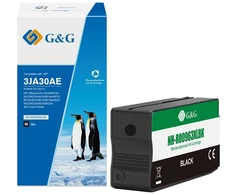 Su G&amp;G suderinamas rašalas / rašalas su 3JA30AE, juodas, 2000s, NH-R00963XBK(P), skirtas HP Officejet Pro 9012, 9014, 9015, 9016, 9019/P